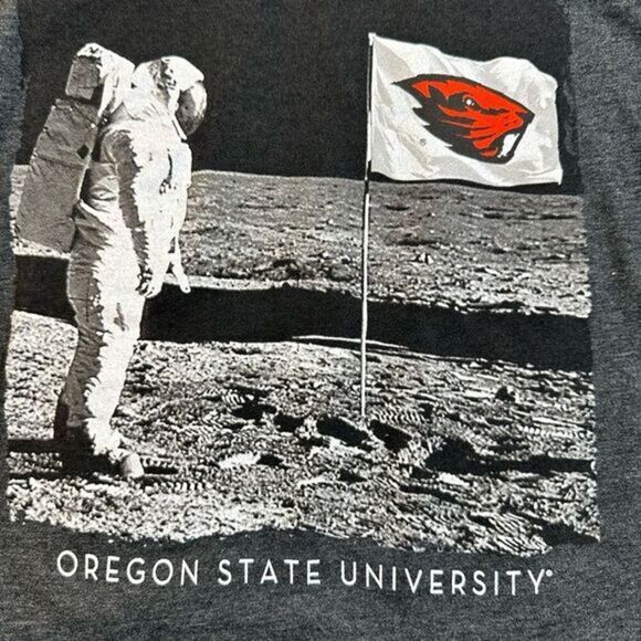 NWOT Unisex Heather Black Graphic Tee Shirt Oregon State University - Size 2XL - Picture 1 of 5